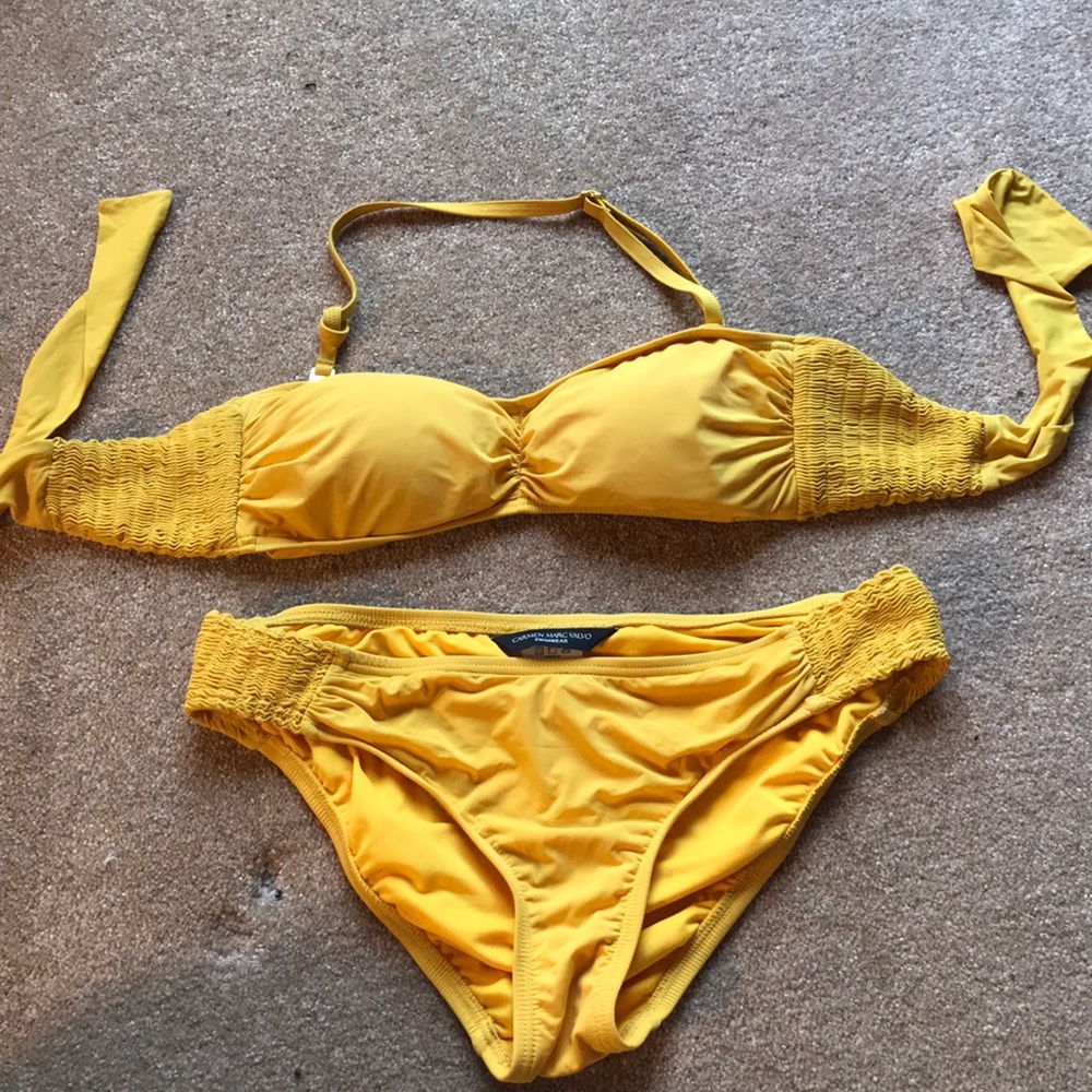 carmen marc valvo bandeau bikini set